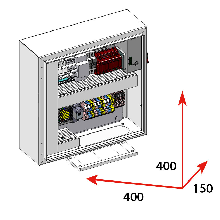CAJA DE CONMUTACIÓN DE RESPALDO 2P 63A  - BACKUP BOX FRONIUS GEN24