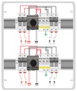 CAJA MOD.2STR.1000V 25A FUS15A 2MPPT SALIDAS INDIVIDUALES