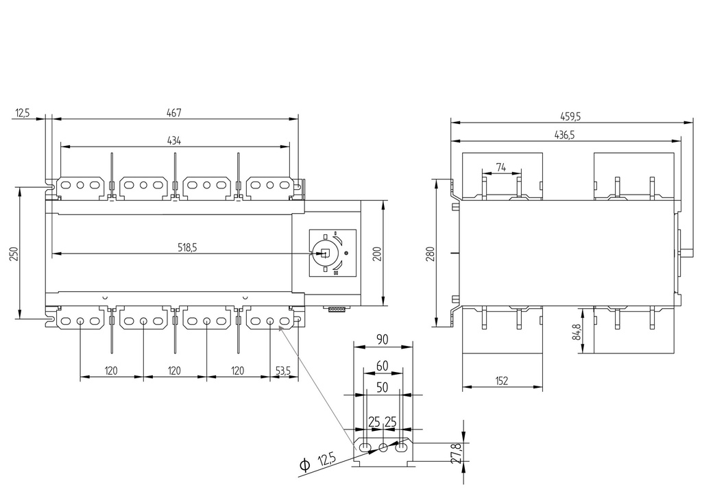 CONMUTADOR 4P x 3200A