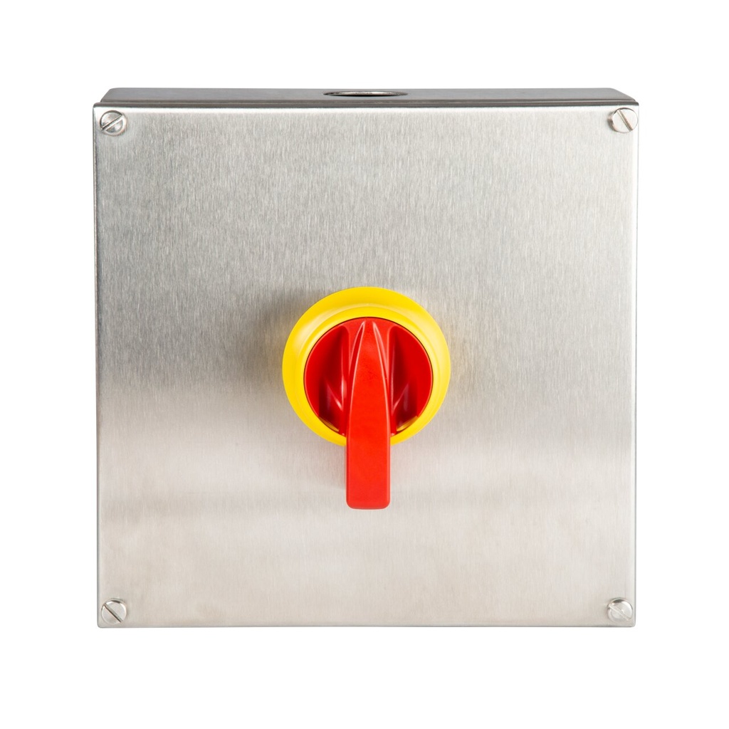 INTERRUPTOR 4P.100A. MANDO IP69K EN CAJA INOX