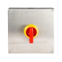 INTERRUPTOR 6P.63A. MANDO IP69K EN CAJA INOX