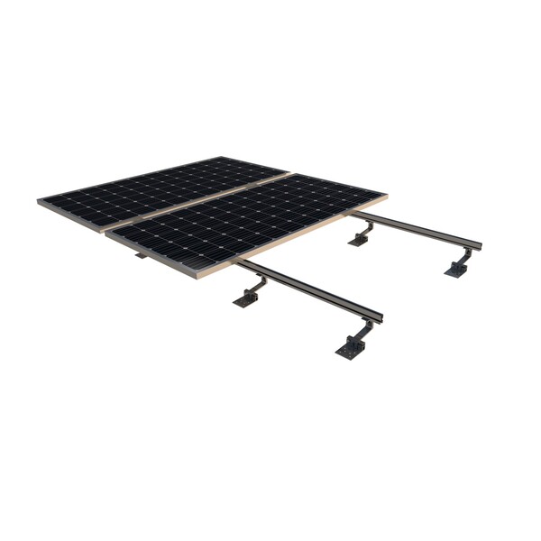 SUNFER 02.4V3  Kit para anclaje a losa de hormigón/madera. 3 módulos vertical