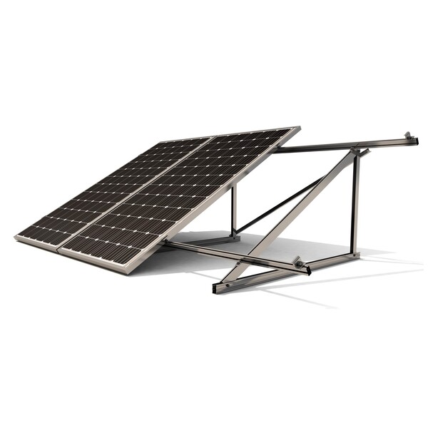 SUNFER 10V3 30º Kit de triangulo para 3 módulos para chapa o correas. Vertical