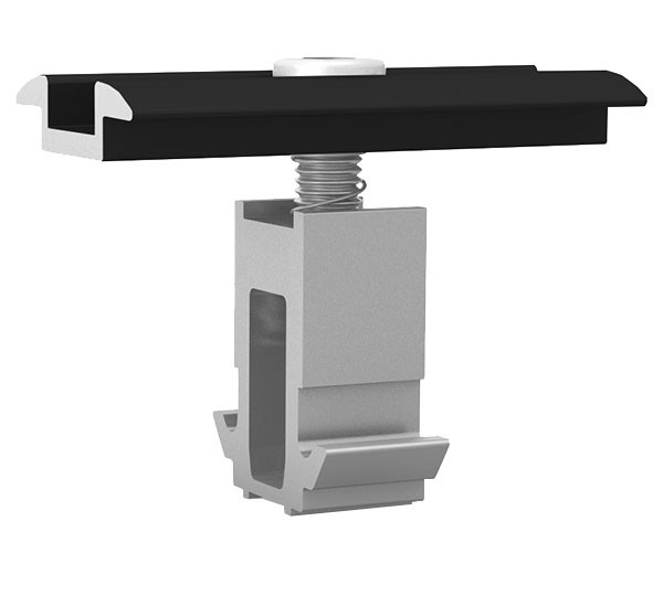 MC SET DomeClamp 30-50mm BLACK Universal