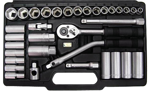34Pcs 3/8" Dr. 6PT Socket Set