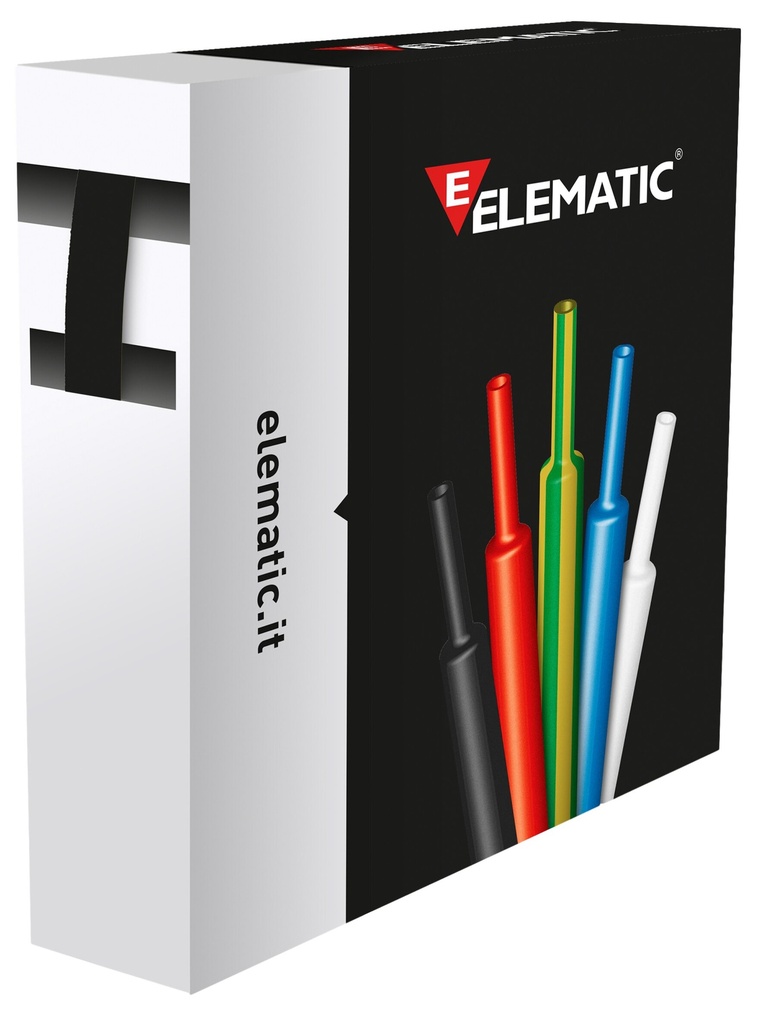 TUBO TERMOR.NEGRO 1,6/0,8