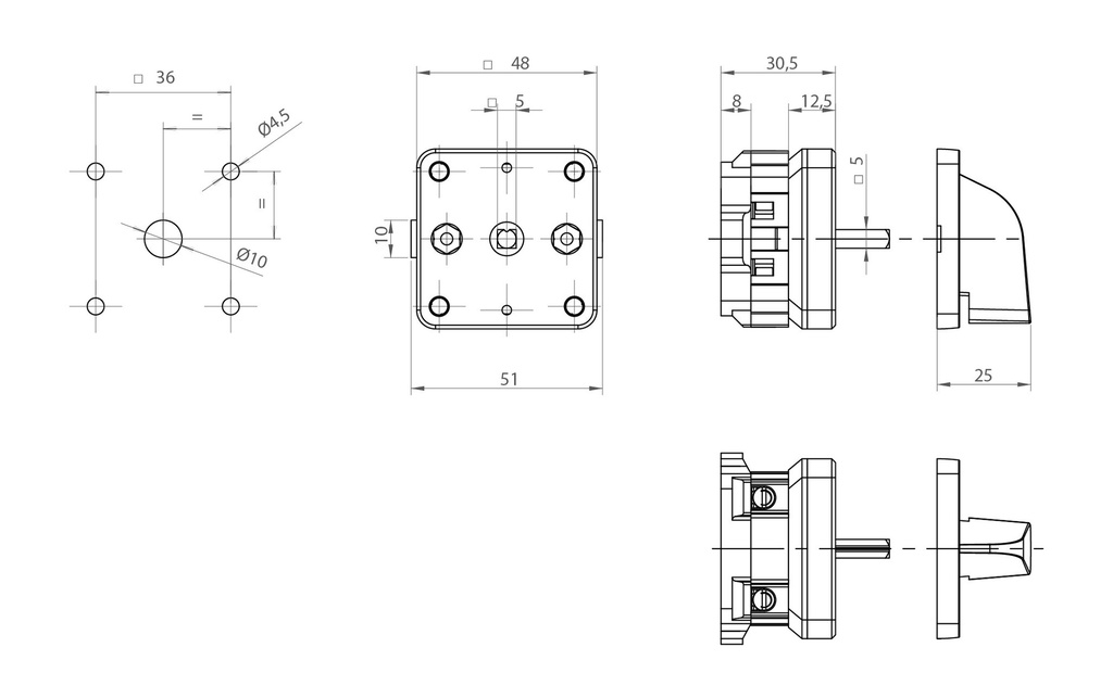 INTERRUPTOR 1P GAVE 12A.D0 TRATAMIENTO ANTIMICROBIANO