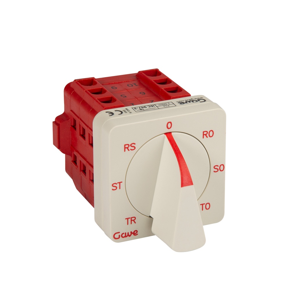 CONMUTADOR GAVE VOLTIMETRO 3P Y 3P-N 12A.D0