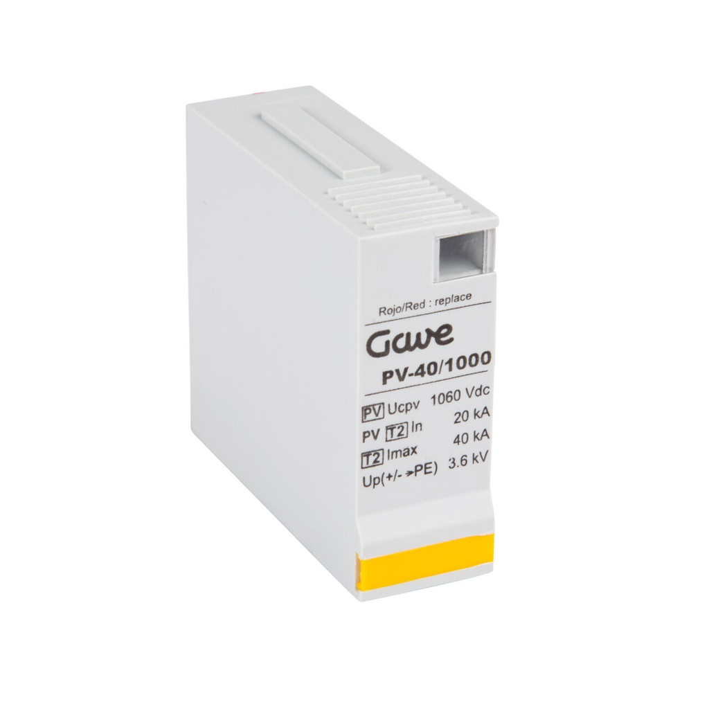 CARTUCHO GAVE PV 1000V 40KA