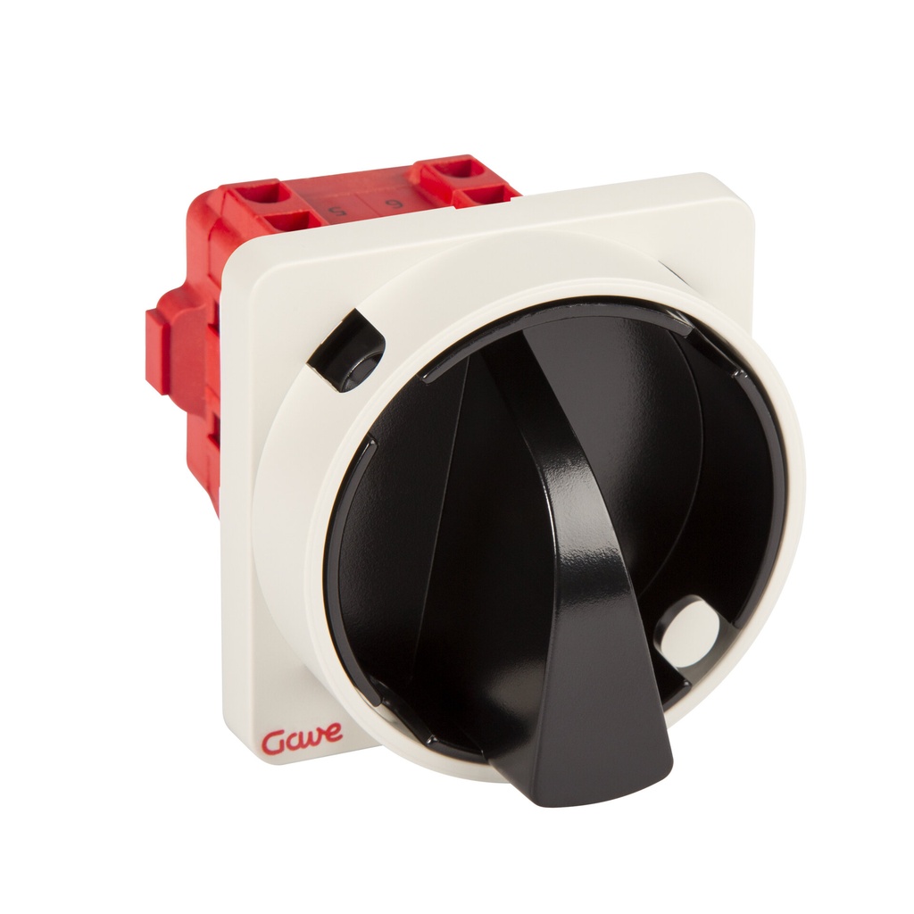 INTERRUPTOR 3P GAVE 25A.D0 BLOQUEO CANDADO NEGRO/GRIS