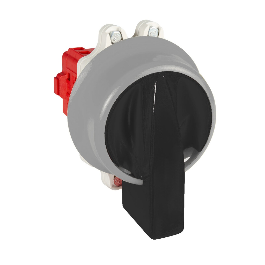 INTERRUPTOR 3P 25A.D0 MANDO BLOQUEO CANDADO IP69K NEGRO/GRIS