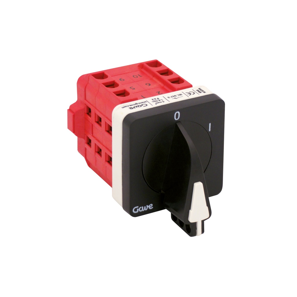 INTERRUPTOR 4P 25A.D0 ENCLAVABLECANDADO GRIS/NEGRO