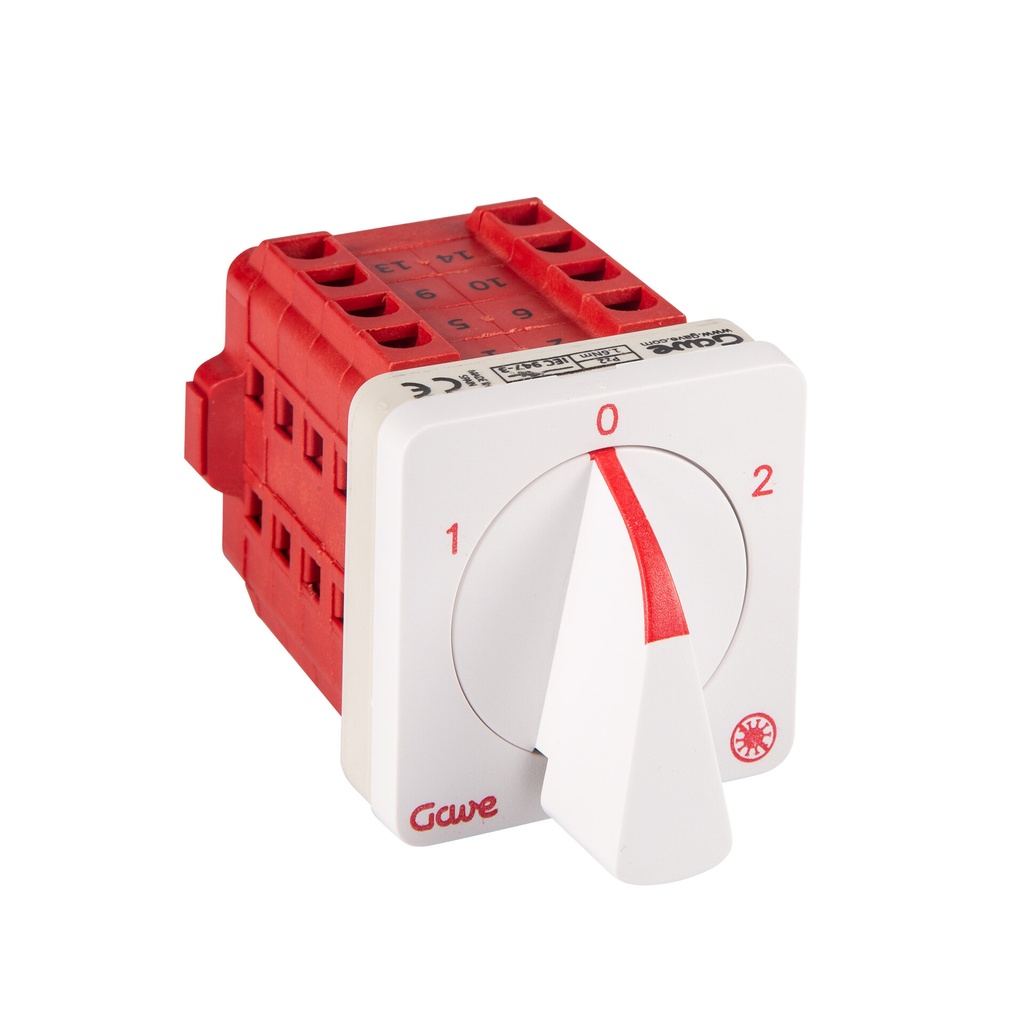 CONMUTADOR 1-0-2 4P GAVE 12A.D0 TRATAMIENTO ANTIMICROBIANO