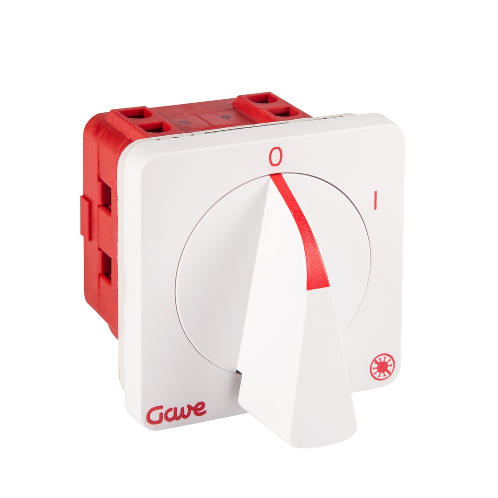 INTERRUPTOR 4P GAVE 32A.D1 TRATAMIENTO ANTIMICROBIANO