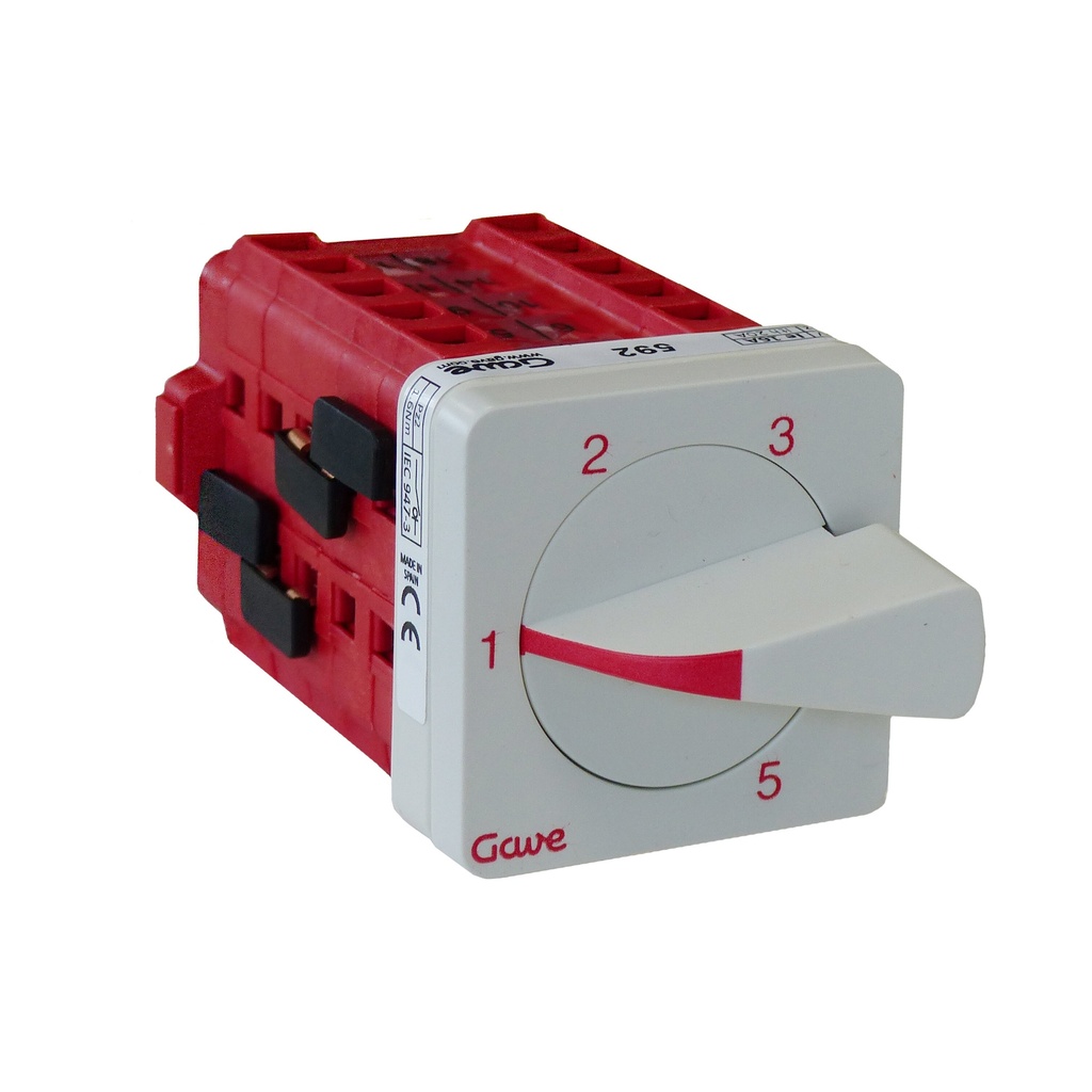 CONMUTADOR GAVE SIN 0 2P 5 POS.12A.D0