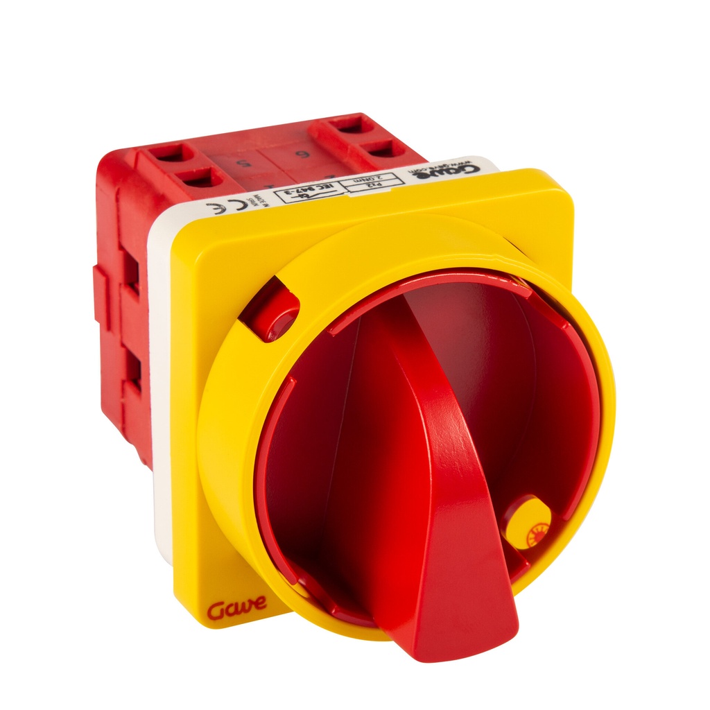 INTERRUPTOR 4P 32A.D1 BLOQUEO CANDADO ROJO/AMARILLOTRATAMIENTO ANTIMICROBIANO