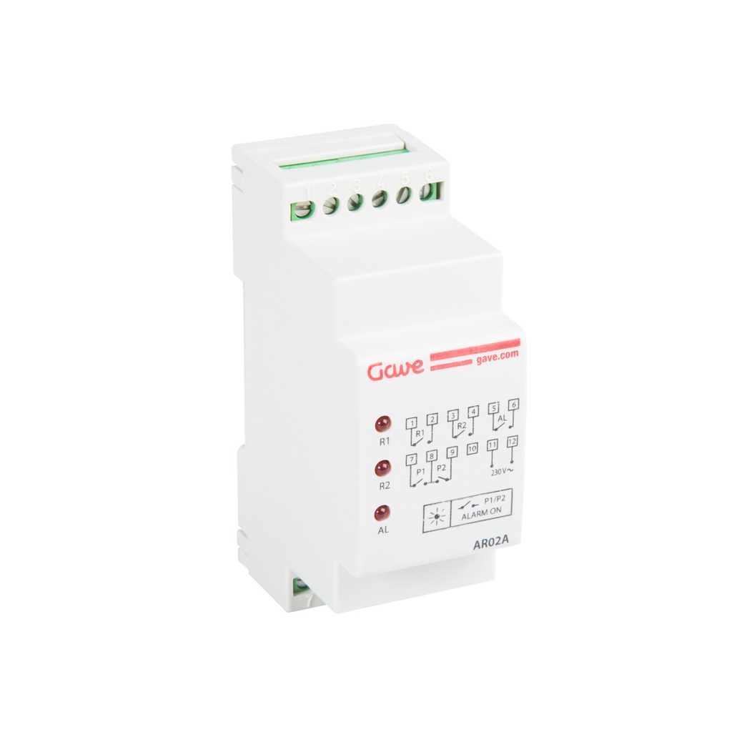 RELÉ DE ALTERNANCIA TEMPORIZADO CON ALARMA