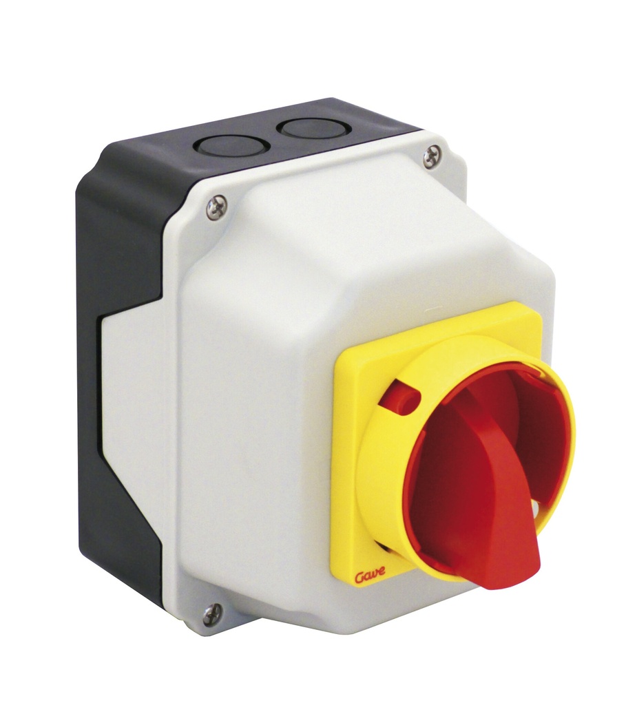 CONMUTADOR GAVE 3P.16A.D0 BLOQ.CANDADO CAJA PCB