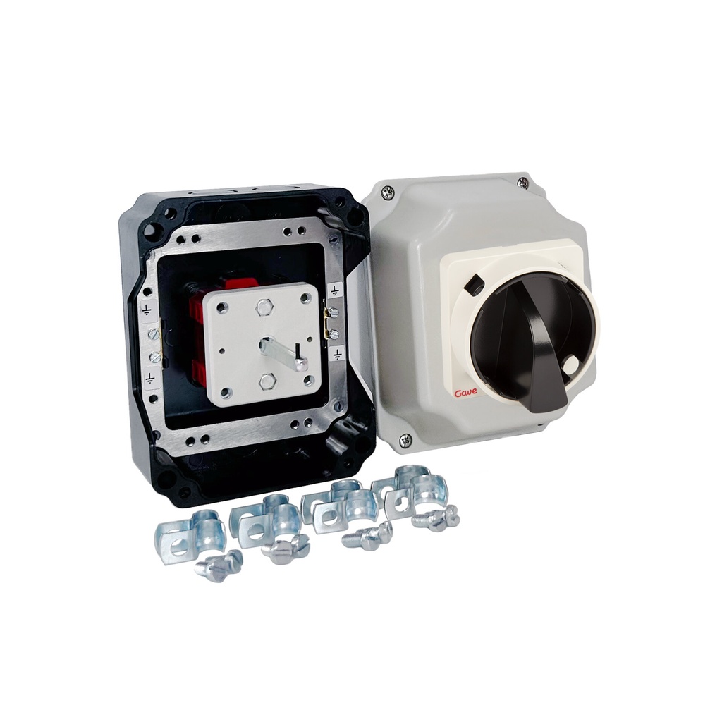 INTERRUPTOR GAVE 3P.16A. EN CAJA IP65 + EMC