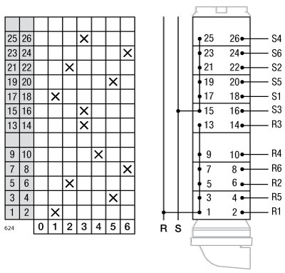 CONMUTADOR  2P 6 POS.40A.D1