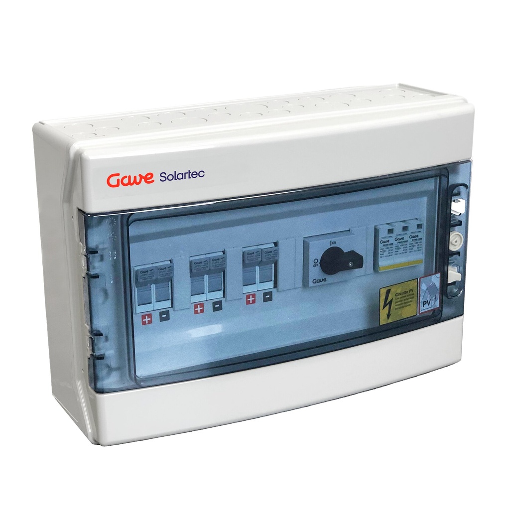 CAJA DE PROTECCIÓN MODULAR GAVE 3STRINGS 1000V FUS15A SALIDAS INDIVIDUALES