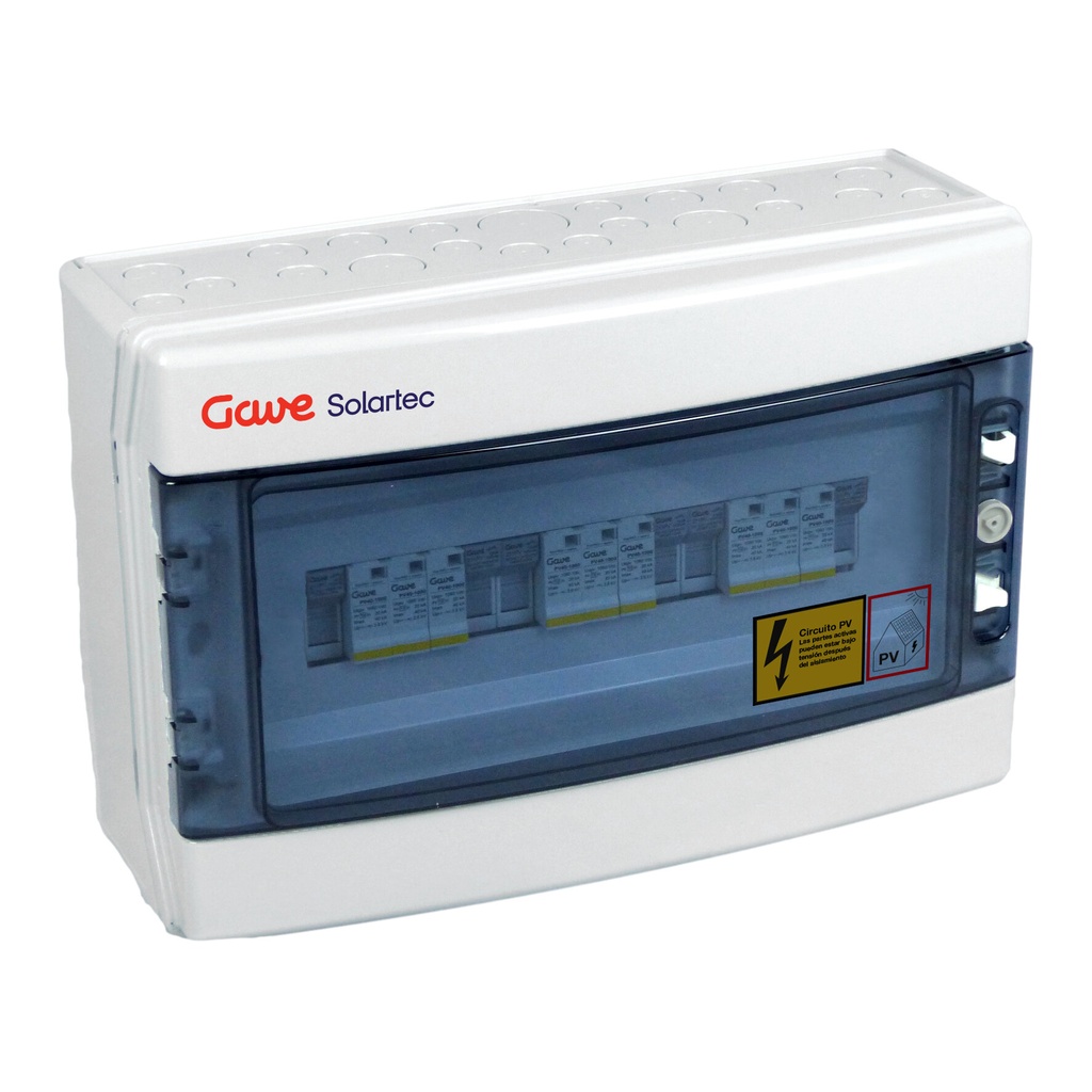 CAJA DE PROTECIONES GAVE CONTINUA MODULAR 1STRING 1000V FUS12A 3MPPT