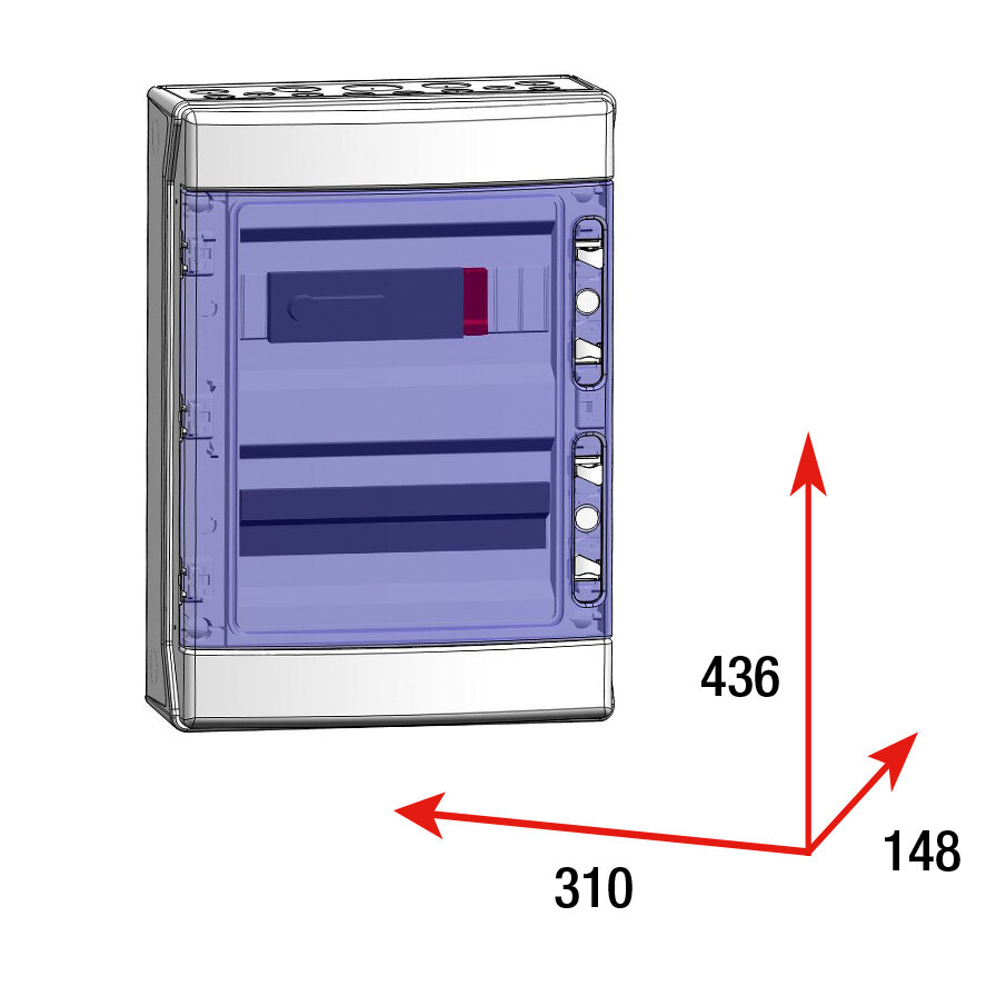 CAJA MODULAR GAVE CONEXIÓN PV - 6STR.FUS 15A + PROTECTOR SOBRETENSION UN 220V