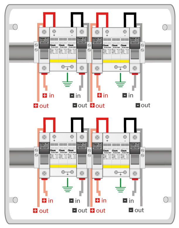 CAJA MOD.1STR.1000V FUS15A 4MPPT