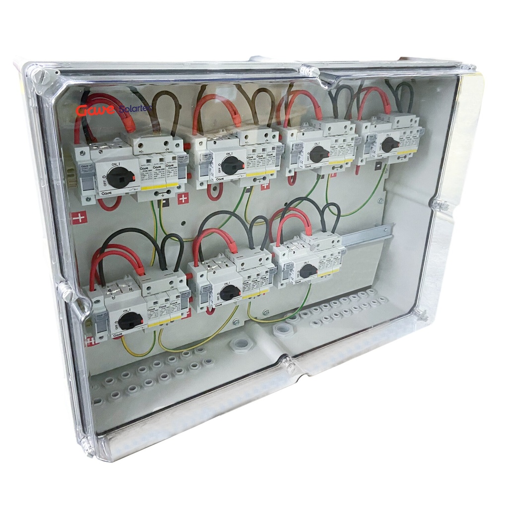 CAJA CONEXIÓN PV - 1 STRINGS x MPPT 1000V 25A FUS20A 7MPPT SALIDAS INDIVIDUALES GAVE