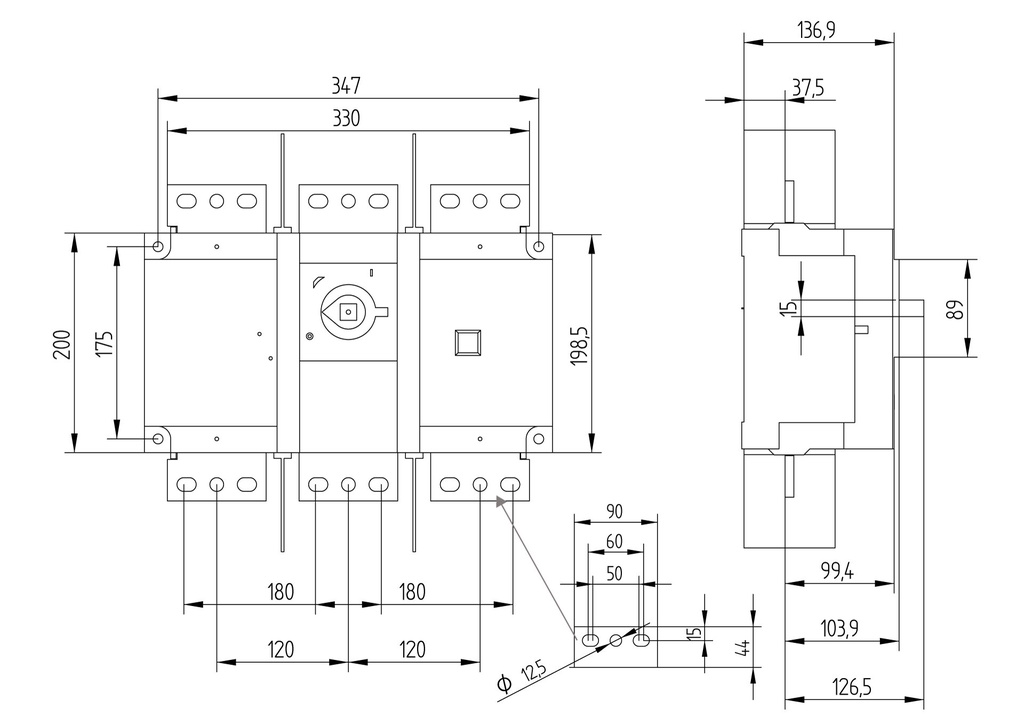 INTERRUPTOR SECCIONADOR 3P x 2000A