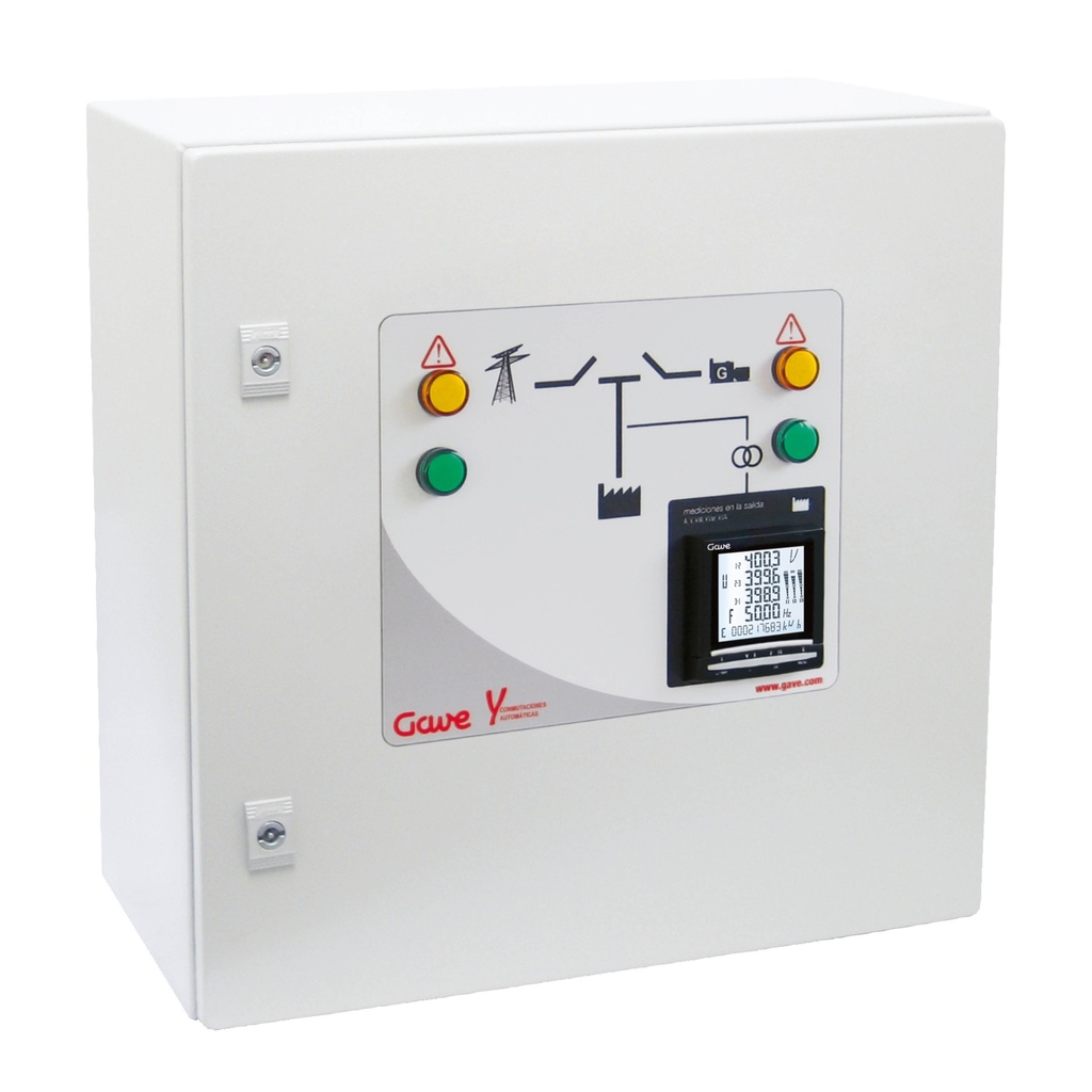 CUADRO CONMUTACION AUTOMATICA 4P 25A CON MEDICION